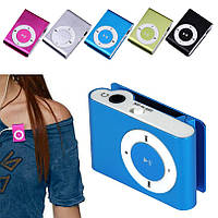 Міні MP3 плеєр алюмінієвий кліпса + вакуумні навушники + USB перехідник. Мп3 плеєр для спорту, бігу SA22G