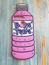 Гумовий об'ємний 3D чохол для Huawei Y9 2018 Пляшка рожева