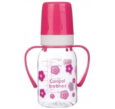 Тритановая пляшка 120 мл з ручками ТМ Canpol Babies