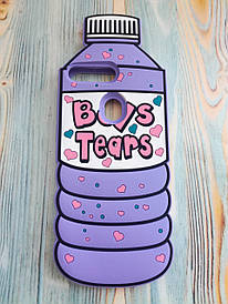 Гумовий об'ємний 3D чохол для Huawei Y9 2018 Пляшка бузкова