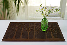 Підкладка-сет на стіл під посуд Дерева 30см * 45см, килимок на стіл