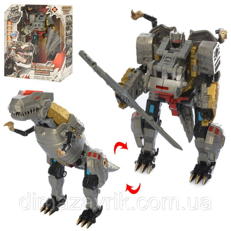 Трансформер JJ638 18 см, робот динозавр, фото 1