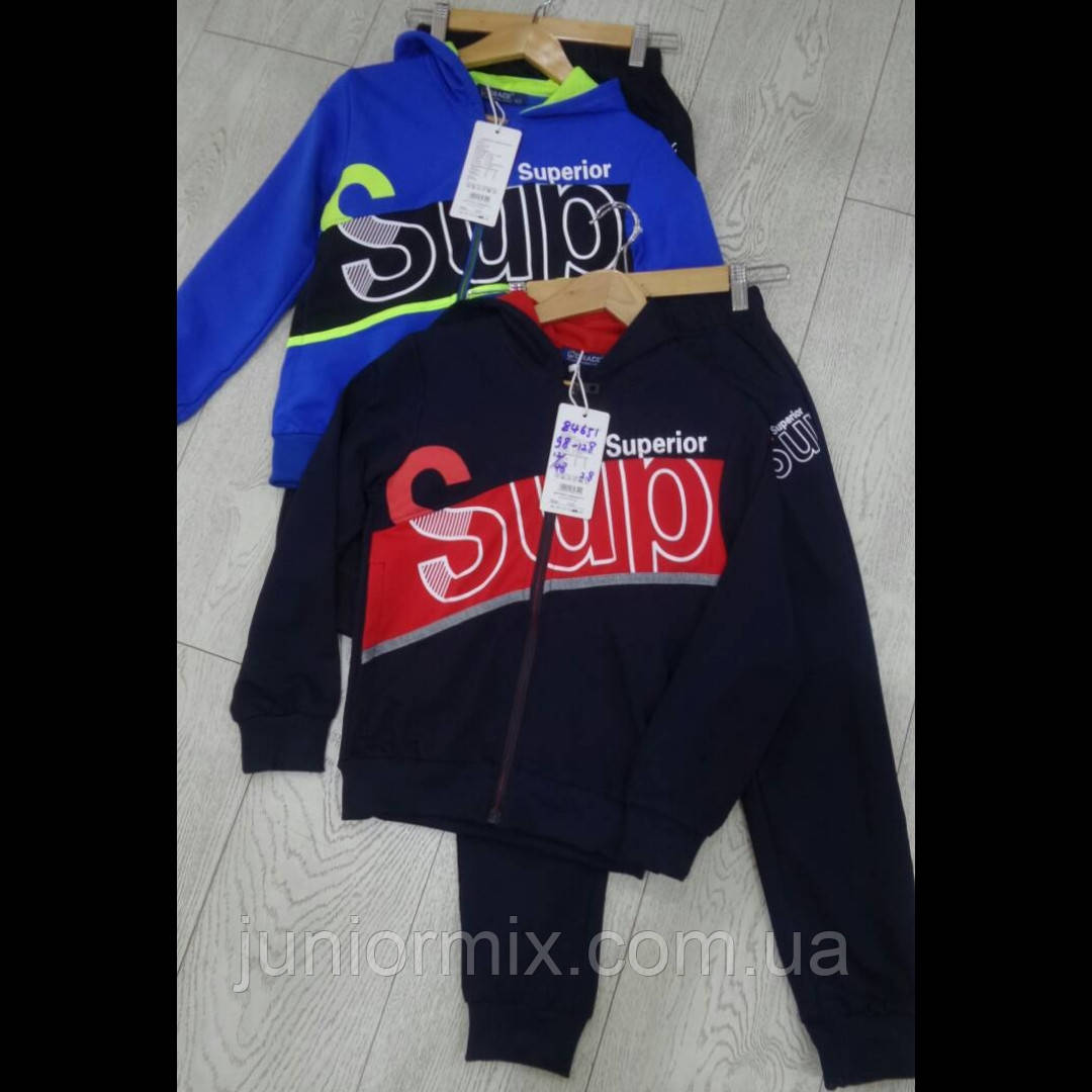 GRACE дитячі трикотажні спортивні костюми для хлопчиків оптом ВЕНГРІЯ
98---128см.