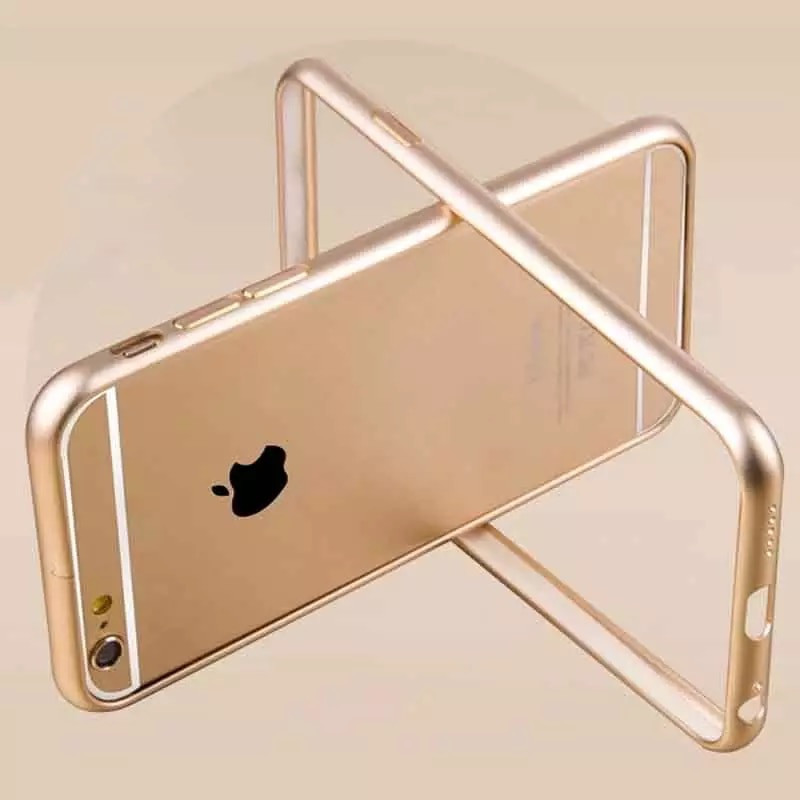 Бампер для IPhone 6plus/6s plus алюмінієвий протиударний золотий