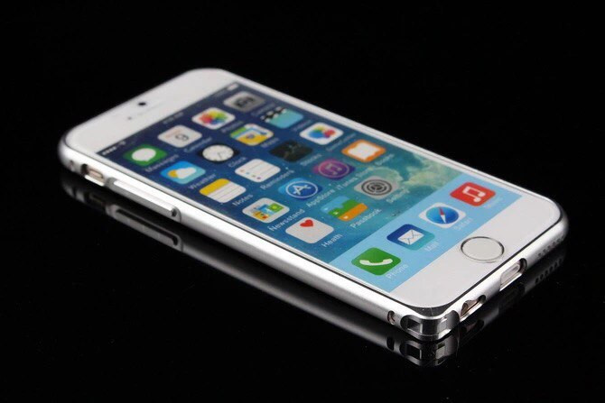 Бампер ультратонкий для Iphone 6/6S Алюмінієвий Silver