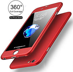 Чохол 360 градусів для Iphone 6 plus/6S plus + скло в подарунок, Red