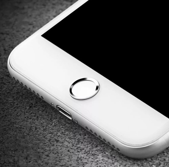 Стикеры/наклейка на кнопку Home с Touch Id для Iphone 5/5S/5SE silver