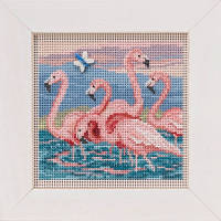 Набор для вышивки бисером "Flamingos//Фламинго" Mill Hill MH141916