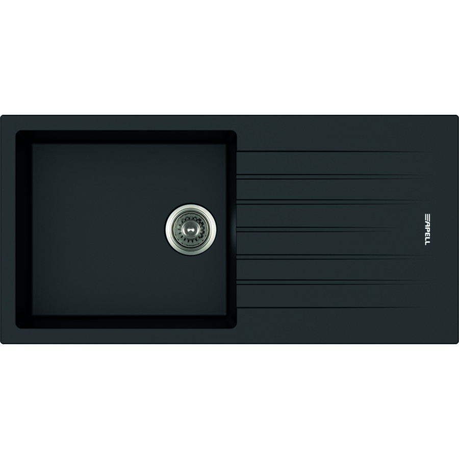 Гранітна мийка Apell Pietra Plus PTPL1001GB BLACK GRANIT 100*50