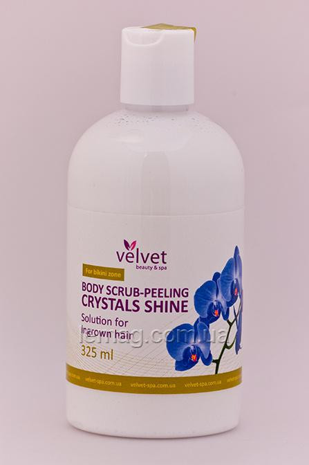 Velvet Body Scrub-Peeling Crystals Shine Скраб-пілінг проти вростання «Сяйво кристалів», 325 мл