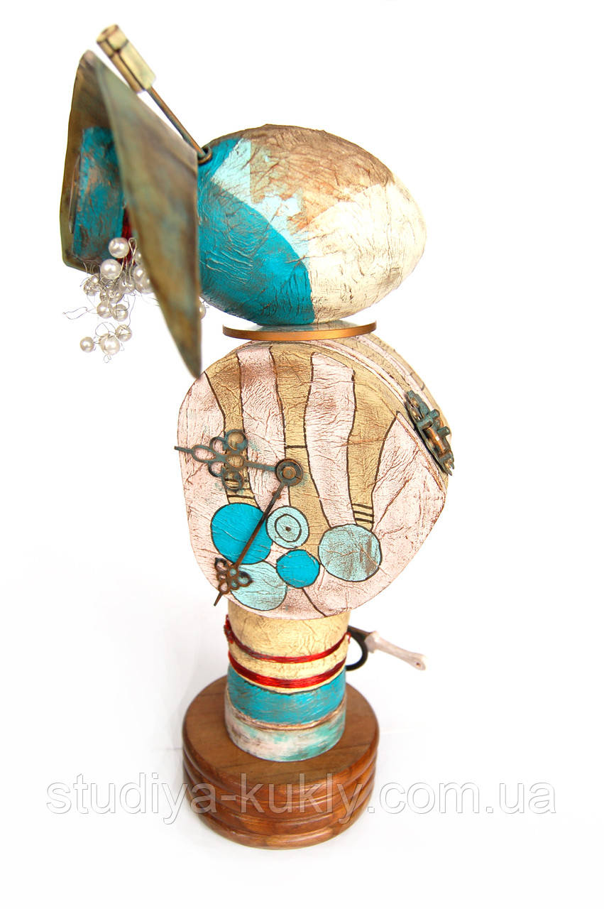 "Оперна діва". Пап'є-маше, дерево, метал, 2013 рік. Колекційна авторська лялька. Інтер'єрна лялька