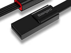 Зарядний кабель Garas USB з можливістю самостійного перезароблення кабелю Блискавка Чорний