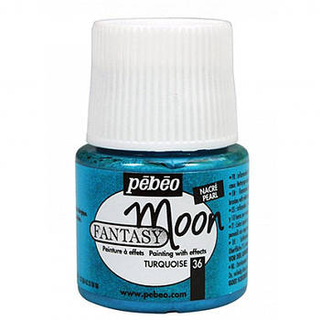 Фарба лакова для всіх поверхонь PEBEO Fantasy moon 45мл P-1670**_бирюзовый (P-167036)