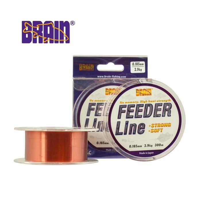 Волосінь Brain Feeder 300 m 0,26 mm #2.5, 5.8 кг, 12.8 lb, ц.: copper