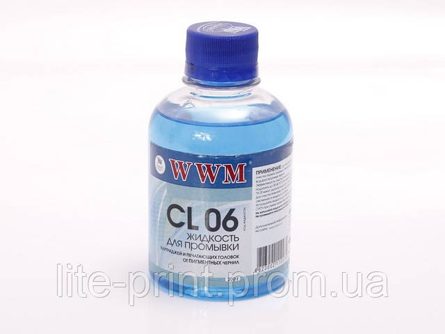 Промивна рідина WWM CL06 для Epson від пігментного чорнила 200 мл