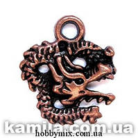 Метал. підвіска "дракон" мідь (1,8х2,1 см) 12 шт. в уп.