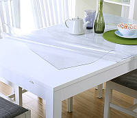 Скатерть мягкое скло, прозрачное защитное покрытие для мебели, ширина 150 см