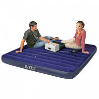 Двуспальный надувной матрас Intex 68755 Classic Downy Bed (183х203x22 см)