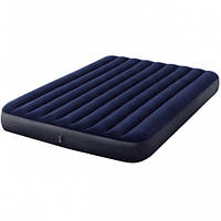 Матрас надувной Intex Classic Downy Bed 64755 183х203х25 см Синий