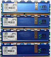 Комплект оперативной памяти Mushkin DDR2 8Gb (4*2Gb) 800MHz PC2 6400U CL5 (996587) Б/У