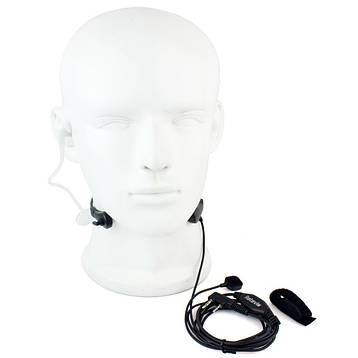 Гарнітура для рації Kenwood-Baofeng (BF-888S,UV-5R,UV-82) ларингофон V1, фото 3