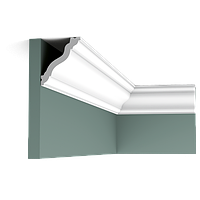 Карниз потолочный гладкий Orac Decor Axxent CX177 7 x 6 x200 см лепной декор из дюр полимера