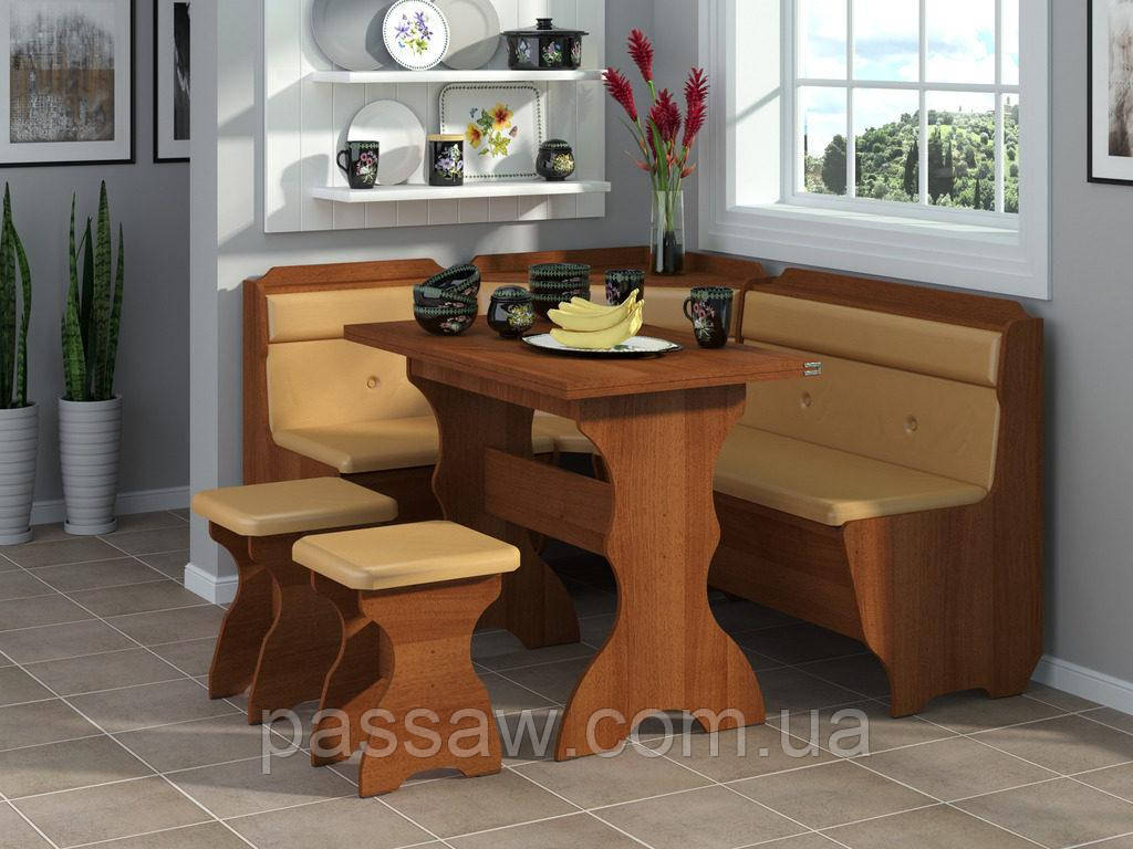Кухонный уголок с раскладным столом Кардинал - фото 1 - id-p40287969