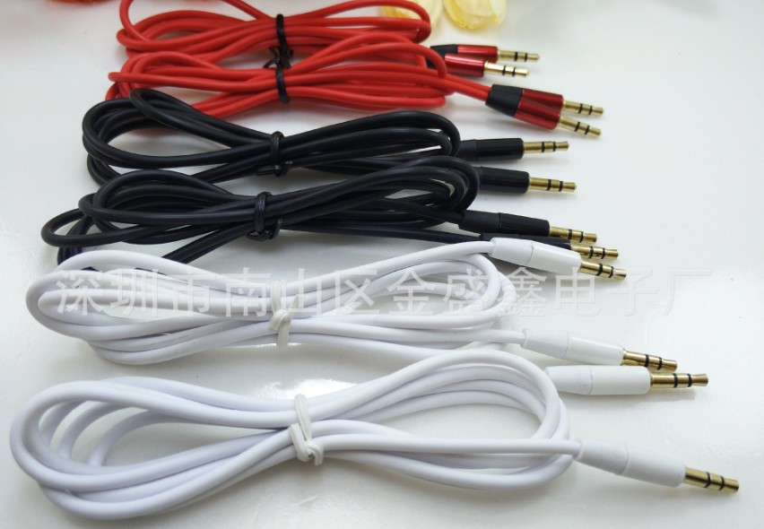 AUX 3,5 mm 3,5 mm 2 метри (червоний,чорний,білий)
