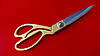 Ножиці портновські Bianfens Scissors No10 золоті ручки, фото 2