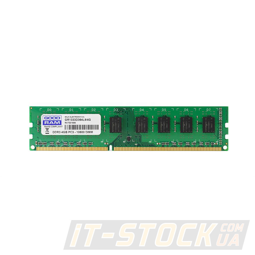 Модуль пам'яті DDR3 4Gb Goodram (GR1333D364L9/4G) 1333