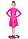 Плаття для танців бейсик малиновий RS 849 (біфлекс, р-р 64-84, зріст 122-164 см), фото 3