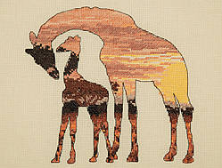 Набір для вишивання "Силует жирафів (Giraffe Silhouette)" ANCHOR MAIA 05042