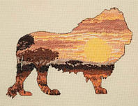 Набор для вышивания "Силуэт лева (Lion Silhouette)" ANCHOR MAIA 05041