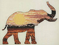 Набор для вышивания "Силуэт слона (Elephant Silhouette)" ANCHOR MAIA 05040