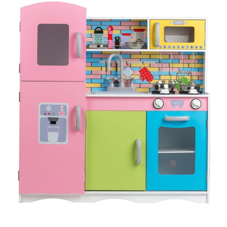 Дитяча дерев'яна кухня EcoToys TK038 + 10 аксесуарів (9000), фото 1