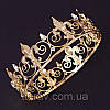 Корона чоловіча на голову 5947ІЯ золота, кругла корона, фото 4