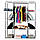 Складана тканинна шафа для одягу Purple Storage Wardrobe 88130 на 3 секції, фото 4