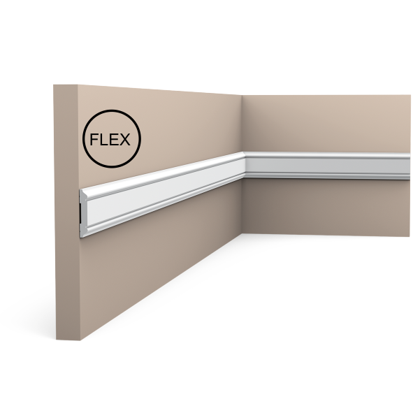 Молдинг для стін, гладкий, Orac Decor Axxen, PX144F ліпний декор з дюрополімер