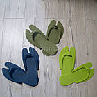 Тапочки-в'єтнамки одноразові (3мм), щільний полімер, 12 пар/уп, фото 2