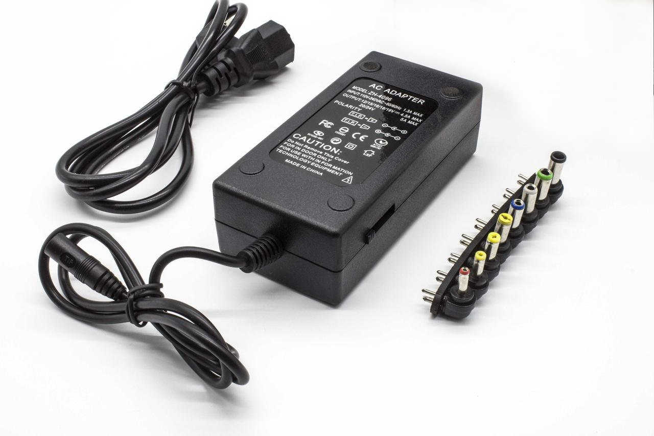 Універсальна зарядка адаптер для ноутбука ADAPTER LAPTOP MY-120W Чорна