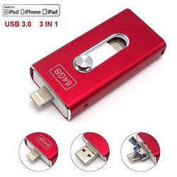 Usb flash/флешка 64 Gb для Iphone/Ipad
