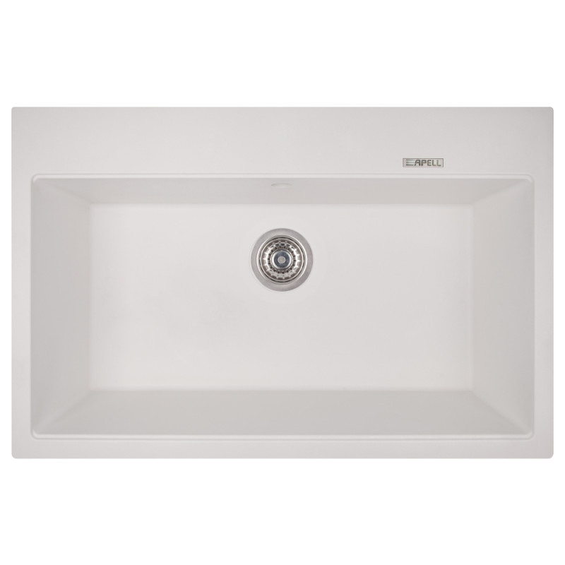 Гранітна біла мийка Apell Pietra Plus PTPL780GW TOTAL WHITE 78*51