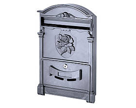 Поштовий ящик VITA колір чорний Герб Троянда