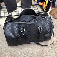 Дорожная Сумка ручная кладь черная, Keepall Damier Infini