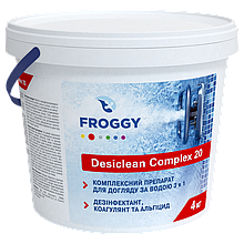 DESICLEAN COMPLEX 20, хлор тривалий 3 в1 в таблетках 20 гр , Froggy , Фроггі, 4 кг