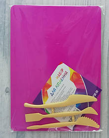 Дошка для пластиліну 180*250 мм + 3 стека Рожева К17-1140-10 Kite Німеччина