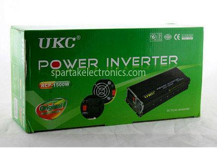 Професійний перетворювач інвертор Power Inverter RCP-1500 W (12В = 220В) - фото 1 - id-p995450130