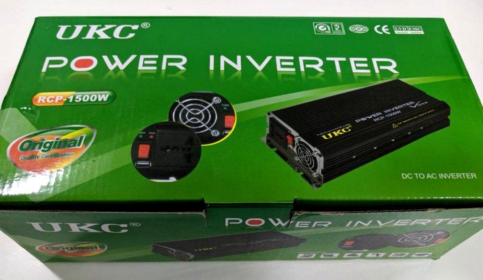 Професійний перетворювач інвертор Power Inverter RCP-1500 W (12В = 220В) - фото 6 - id-p995450130