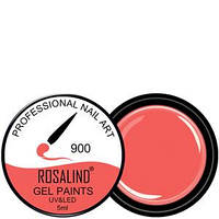 Rosalind Гель фарба 5ml Тон 900 червоний помідорний емаль
