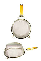 Сито-дуршлаг для протирання овочів із дерев'яною ручкою середнє нержавіюча сталь